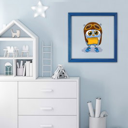 Wallity Cuadro Decorativo Enmarcado Multicolor 32 x 32 cm